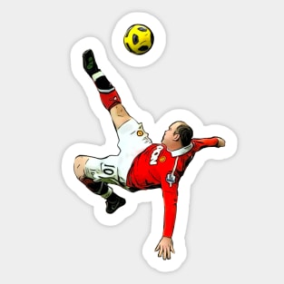 Wayne Rooney Manchester United derby goal Sticker